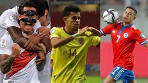 Las selecciones de Perú, Colombia y Chile se disputan esta noche el quinto puesto de la eliminatoria de CONMEBOL
