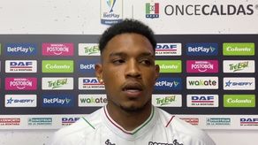 Méndez con la piel de Once Caldas.&nbsp;