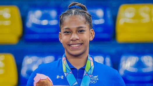 Karla Navas ganó plata en Viga, su cuarta medalla en SS2023