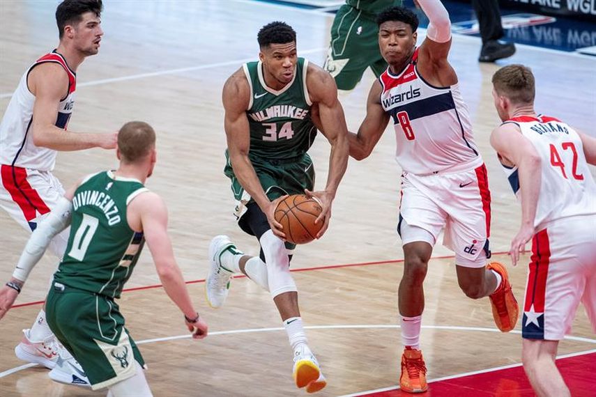 122-133. Nuevo triple-doble de Antetokounmpo y cuarta victoria de Bucks