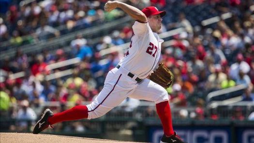 1-0. Zimmermann lanza sin hit y ganan los camepones Nacionales