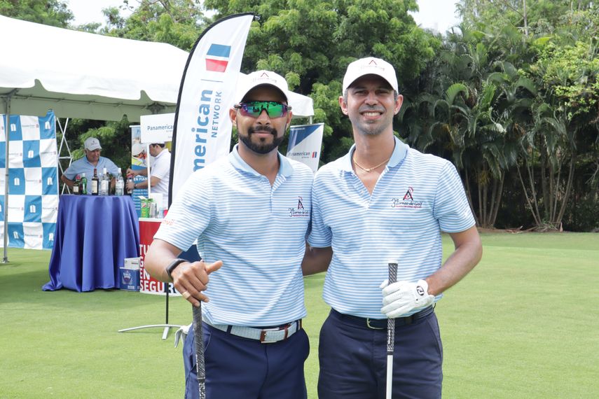 Omar Tejeira y Miguel Ordoñez durante la 3ra edición del Torneo Fundación Omar Alfanno