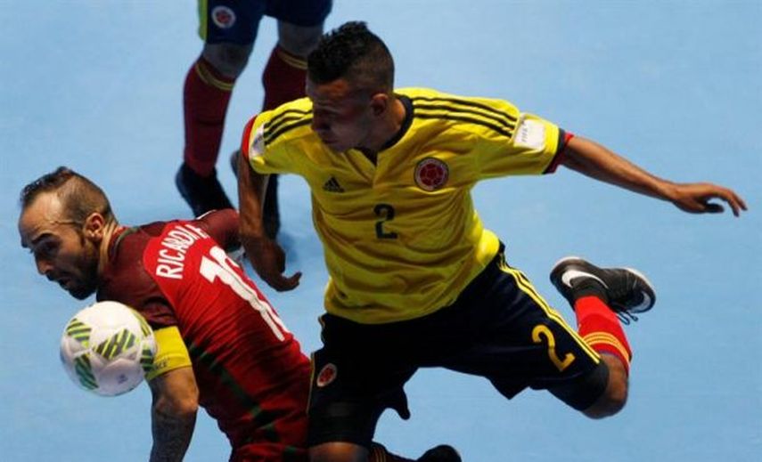 Portugal y Colombia empatan en la jornada inaugural del Mundial fútbol sala
