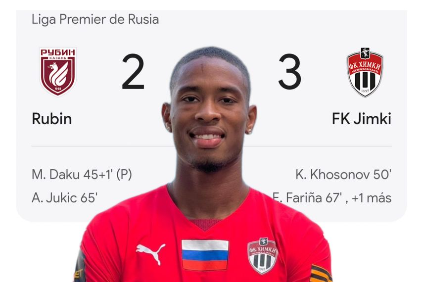 Fariña debutó con gol en el FK khimki