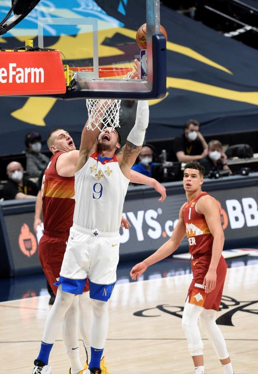 114-112. Jokic y Campazzo mantienen ganadores a Nuggets; Willy, 7 puntos