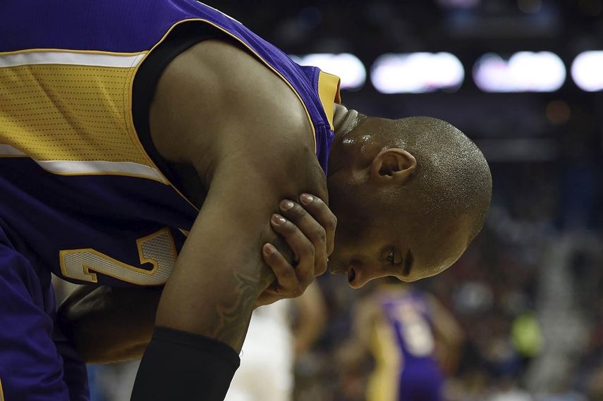 Los Lakers anuncian que Bryant se perderá el resto de la temporada por lesión