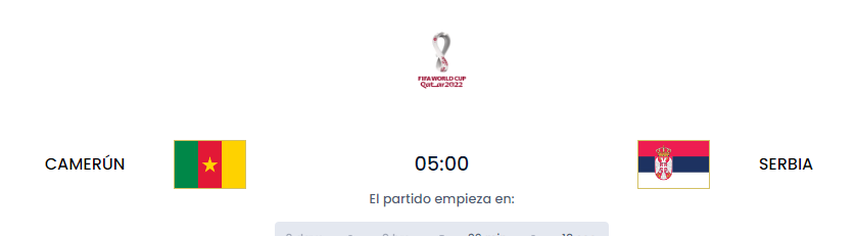 EN DIRECTO QATAR 2022: Camerún vs Serbia