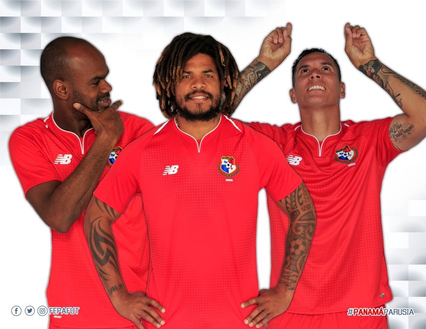 Presentación de la camiseta de Panamá para su primer Mundial