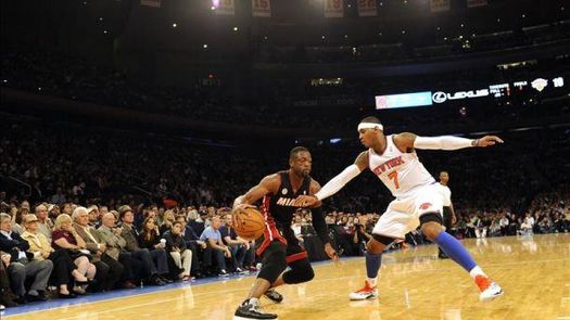 79-86. Wade regresó pleno y los Heat ganan a los Knicks con /Melo/