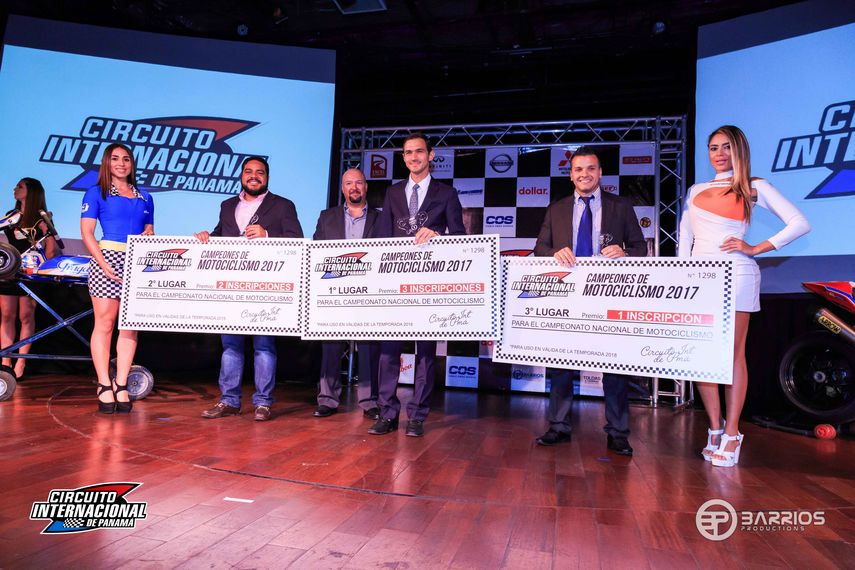 Gala de Campeones 2017, distingue a los mejores del Circuito Internacional de Panamá