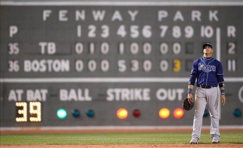 3-2. Escobar anota la carrera del triunfo de los Rays