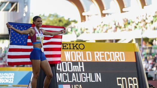 Sydney McLaughlin logra un impresionante récord mundial