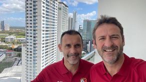 Sánchez Jara al lado de Christiansen.&nbsp;