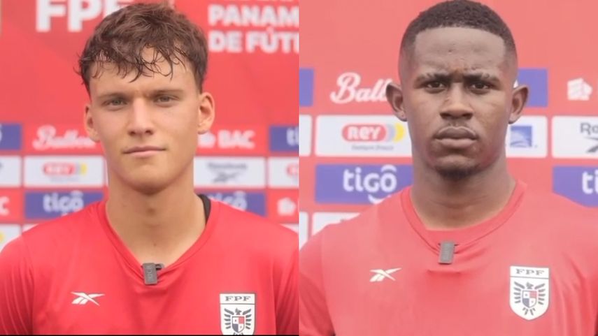 Karlo Kuranyi y Gustavo Herrera, brindan algunas palabras tras ser convocados con la Sub-20 de Panamá