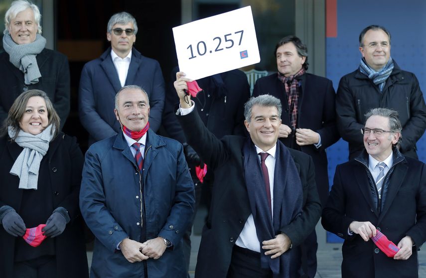 Laporta: Calculamos unos ingresos de 650 millones de euros este curso