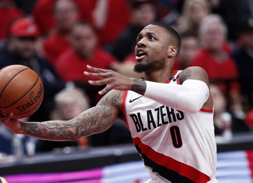 125-124. Lillard anota 50 puntos y lidera remontada de Trail Blazers ante Pelicans