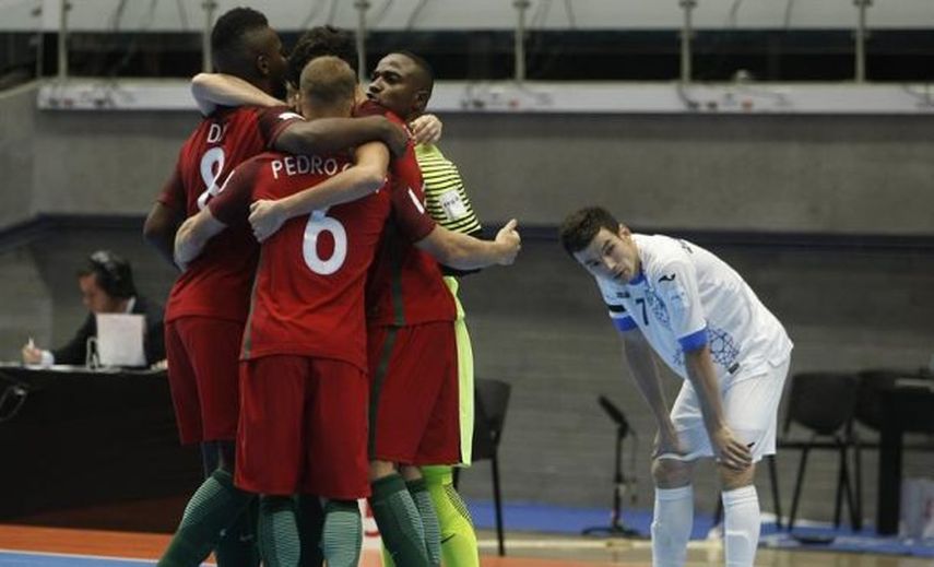 Portugal golea a Uzbekistán 5-1 y asegura el primer lugar del grupo A en el Mundial de Fútsal