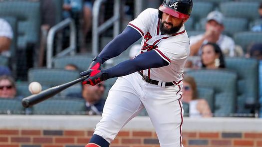4-0. Markakis empujó tres carreras contra los Marlins
