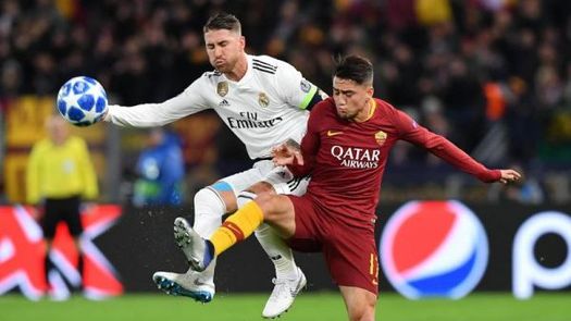 El Madrid se va al descanso con un sufrido 0-0 en Roma