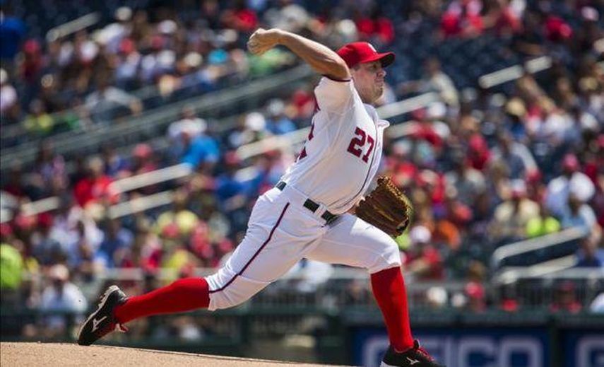 1-0. Zimmermann lanza sin hit y ganan los camepones Nacionales