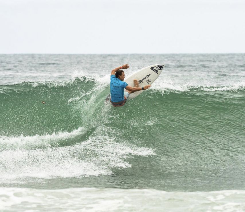 Tao Rodríguez en la primera ronda de los Panamericanos de Surf Playa Venao 2022. Foto: Panamerican Surfing