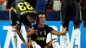 Cristiano Ronaldo, expulsado a la media hora en su estreno europeo con el Juventus