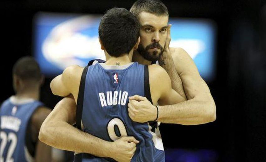 Pau y Marc Gasol volvieron a ser decisivos y Rubio mostró su mejor versión