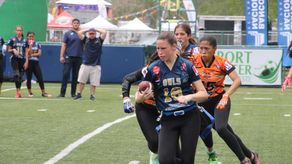 Acción al máximo en el Football Americano Kiwanis