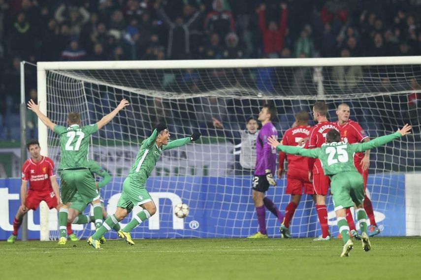 2-2. El Liverpool no puede con un Ludogorets que empató al filo del descuento