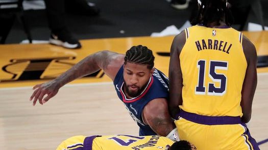 109-116: George impulsa a los Clippers ante los Lakers en el estreno de Ibaka y Marc Gasol