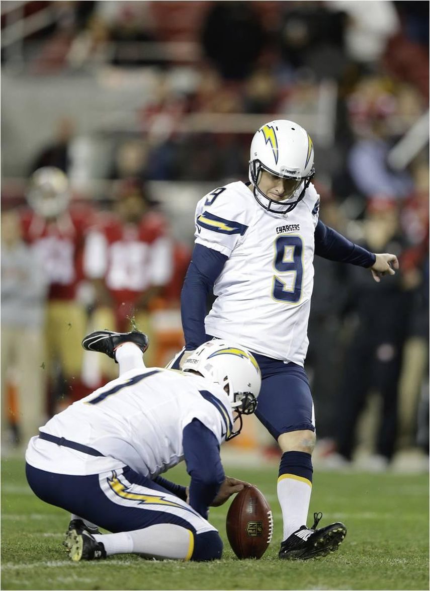 35-38. Novak decide el triunfo de los Chargers con gol de campo; 49ers, eliminados