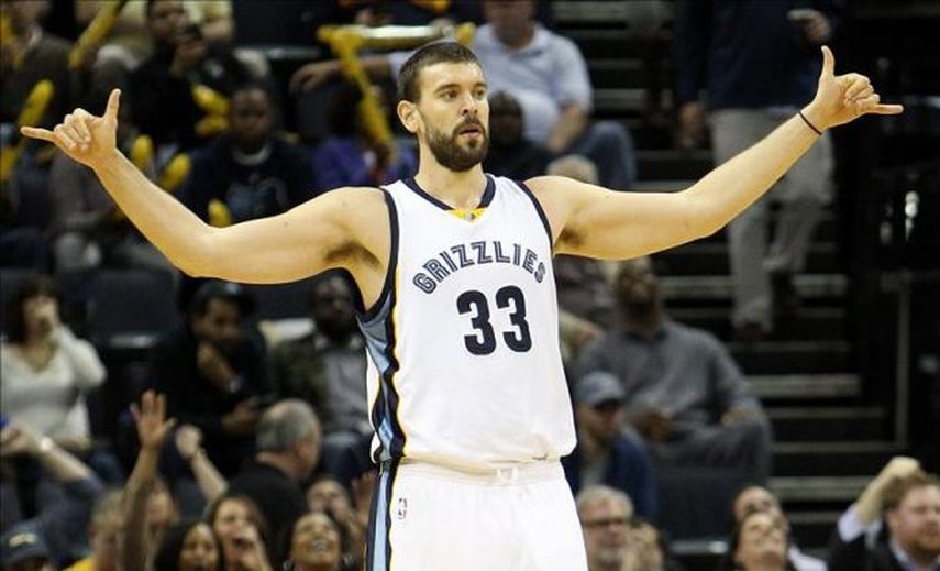 Marc Gasol reivindicó su clase encestadora y estableció su mejor marca