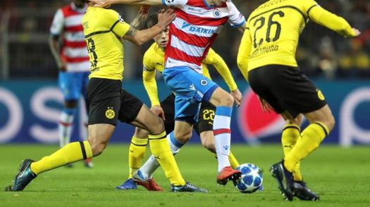 0-0. El Dortmund no pasa del empate ante el Brujas y hace líder al Atlético