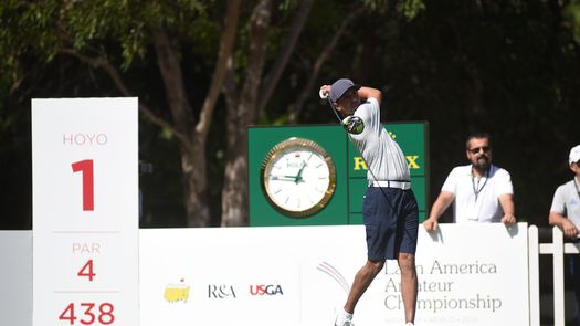 Miguel Ordoñez finalizó la primera ronda del LAAC 2022 con 73 golpes (+1). Este viernes iniciará su ronda a la 1:12 p.m. por el hoyo 10. Foto de Enrique Berardi/LAAC