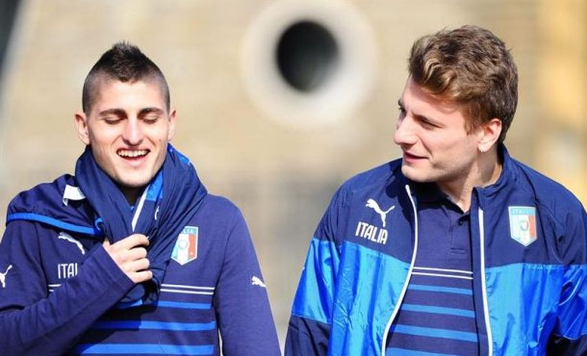 Verratti, Belotti e Immobile lideran lista de Italia para el duelo contra España