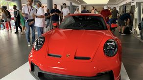 Porsche GT3 en exhibición en el X Concurso de Elegancia del Club Porsche de Panamá