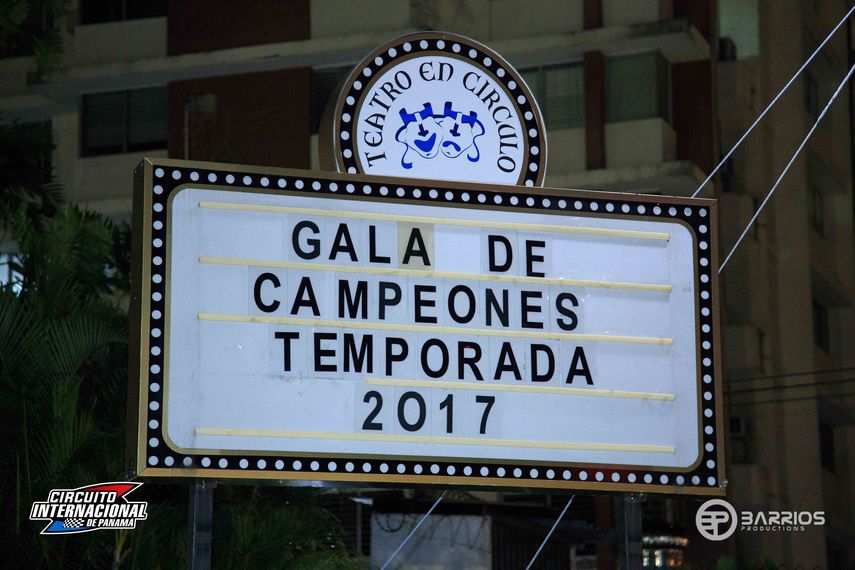 Gala de Campeones 2017, distingue a los mejores del Circuito Internacional de Panamá