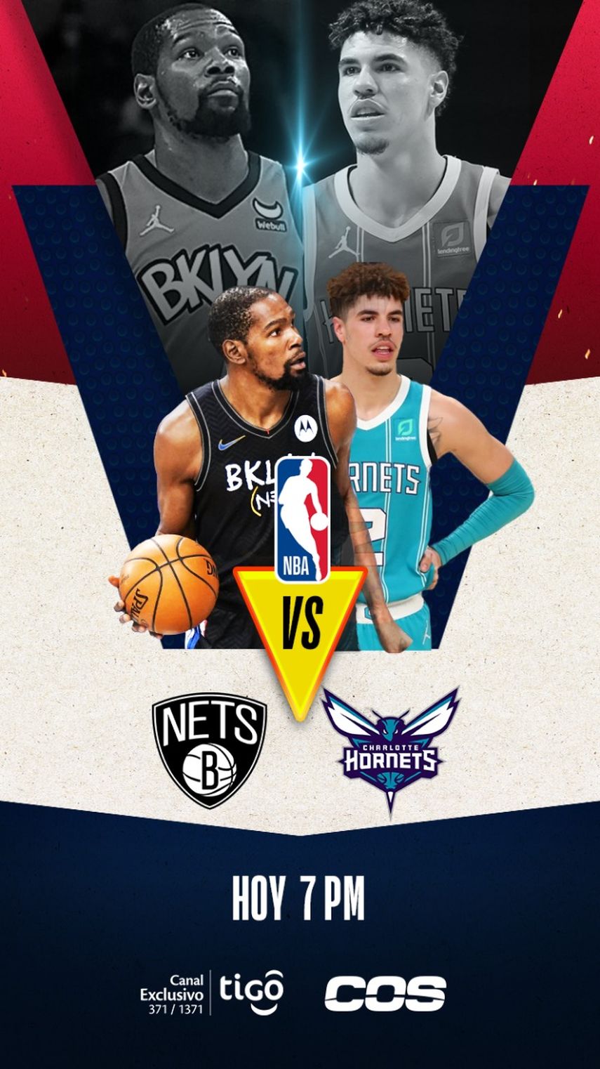 Nets y Hornets se enfrentan esta noche en la NBA x COS