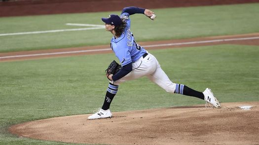 2-0. Glasnow y Zunino se combinan en victoria de los Rays