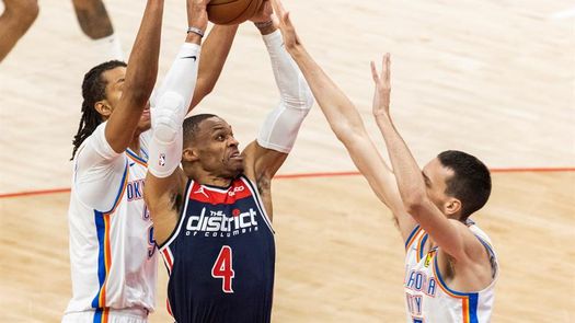 109-129. Ante los Thunder, Westbrook logra otro triple-doble y guía el séptimo triunfo seguido de los Wizards
