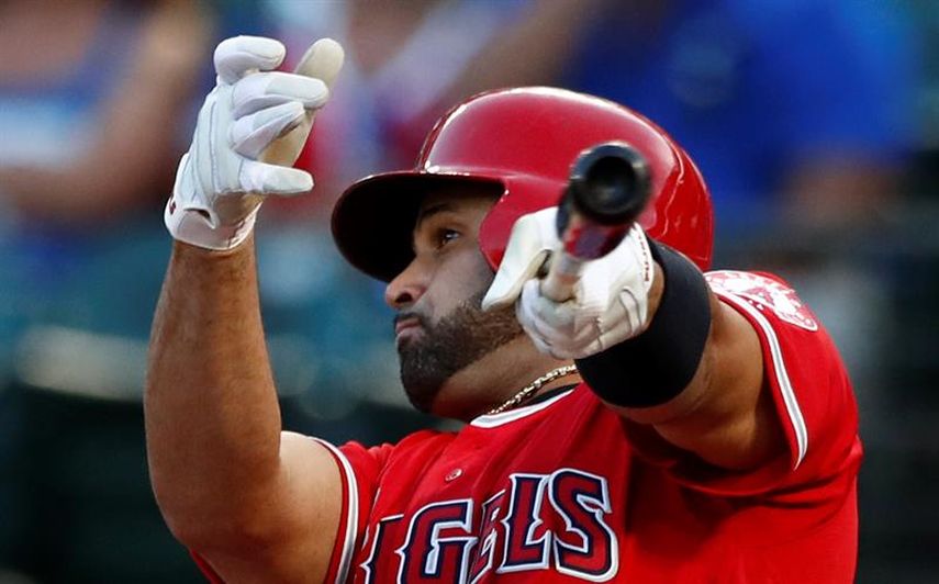 6-2. Pujols jonronea y respalda la victoria de los Angelinos sobre los Vigilantes