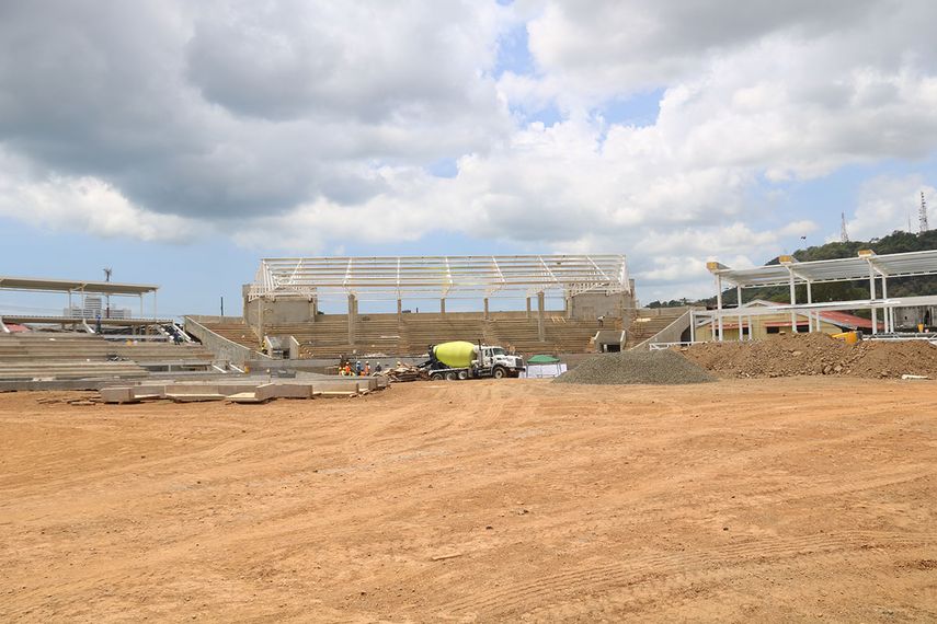 Construcción  del estadio Juan Demóstenes Arosemena avanza en un 35 por ciento