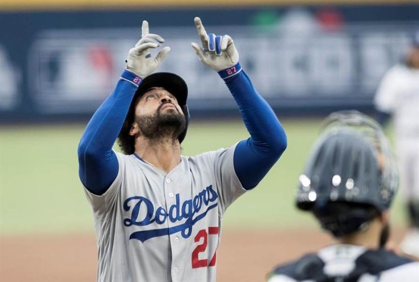 6-4. Kemp pega jonrón y los Dodgers evitan barrida