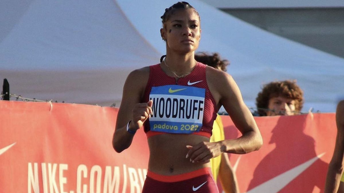 Gianna Woodruff en la definición de la Diamond League