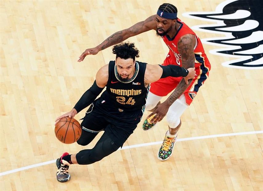 115-110. Ante los Pelicans, Brooks y Valanciunas aseguran a los Grizzlies el torneo play-in del Oeste