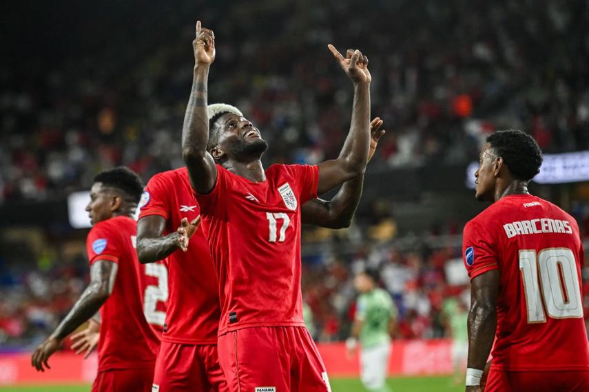 José Fajardo celebrando un gol contra Bolivia durante la Copa América 2024.&nbsp;
