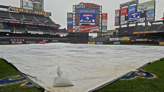 Se aplaza por lluvia el primer partido de la serie entre Mets y Filis