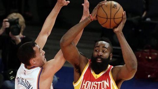 96-120. Harden y los Rockets también se entrenaron ante los Knicks