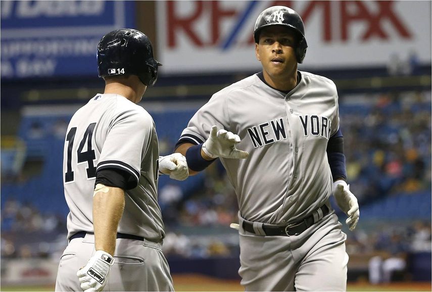5-4. Rodríguez pega dos jonrones y remolca el triunfo de los Yanquis