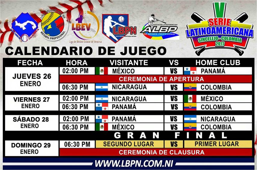 Doble presencia panameña para la Serie Latinoamericana 2017